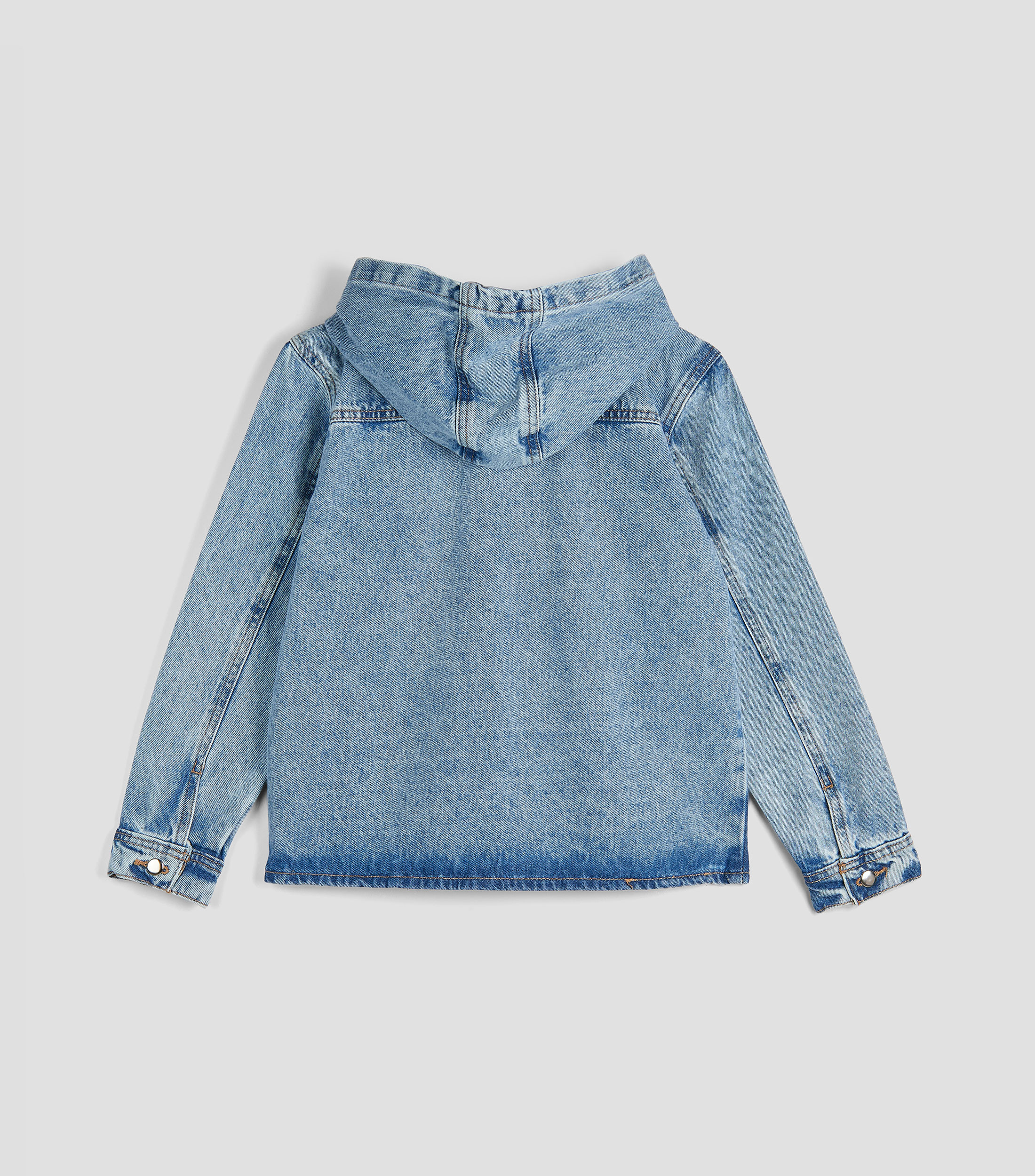 Chamarra denim con capucha Niño